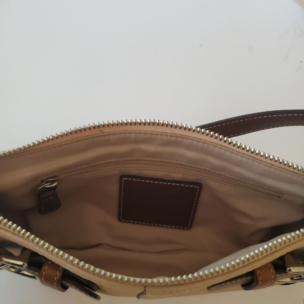 Coach East West Beige Pebbled Leather Demi Convertible Shoulder Bag Y2K NWOT - Picture 9 of 16